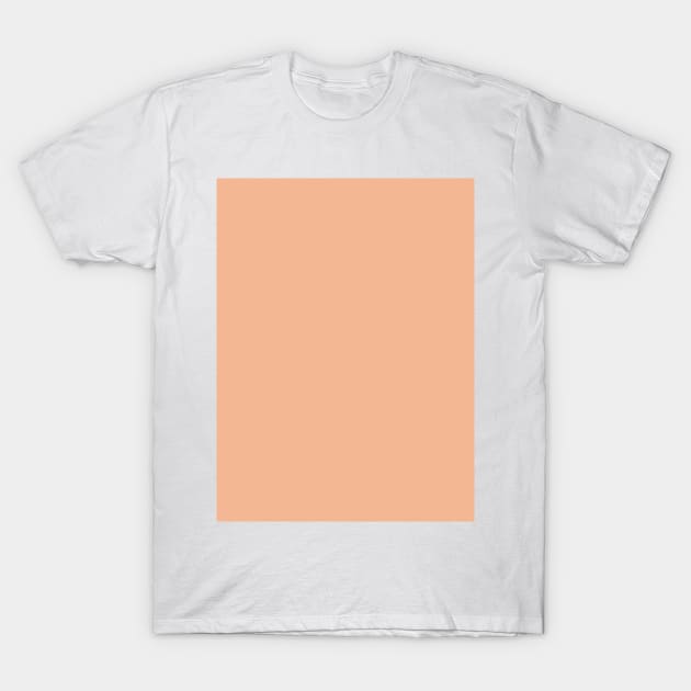 preppy abstract solid color pastel coral pink T-Shirt by Tina